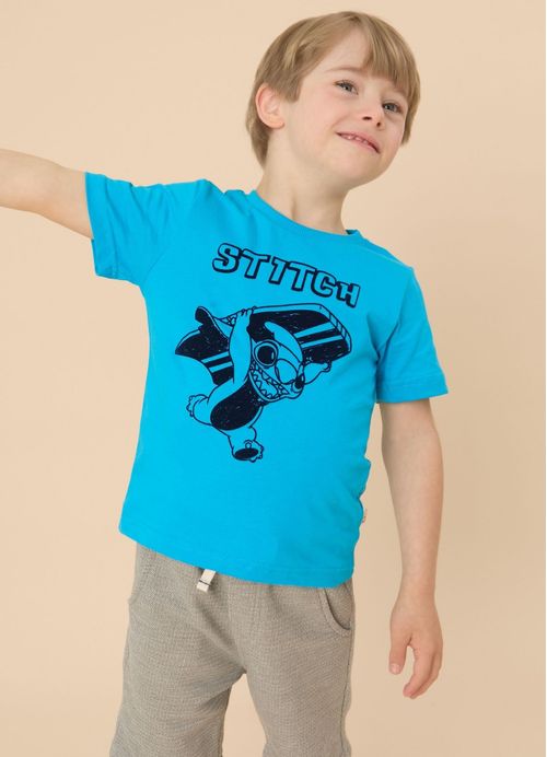 Camiseta Infantil Menino Stitch