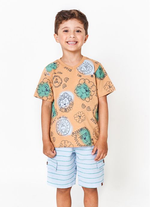 Bermuda Infantil Menino O Rei da Selva