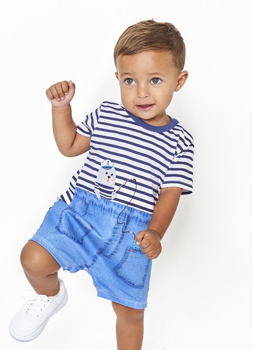 Pimpão Infantil Menino Pequeno Marujo