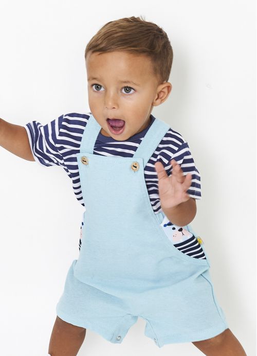 Jardineira Infantil Menino Pequeno Marujo