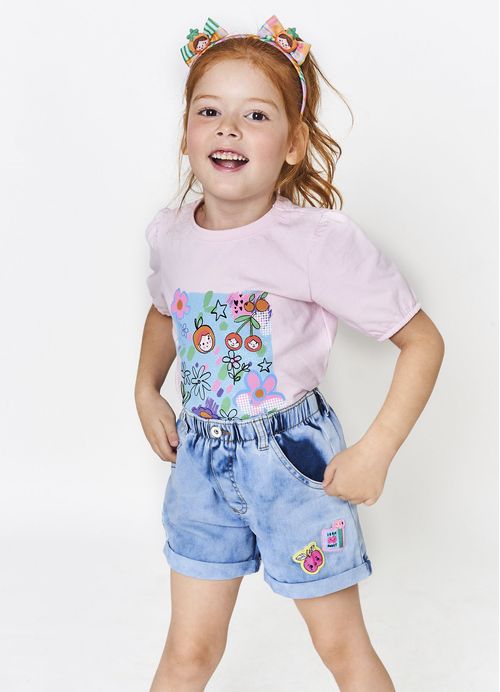 Short Infantil Menina Summer Fresh - Jeans