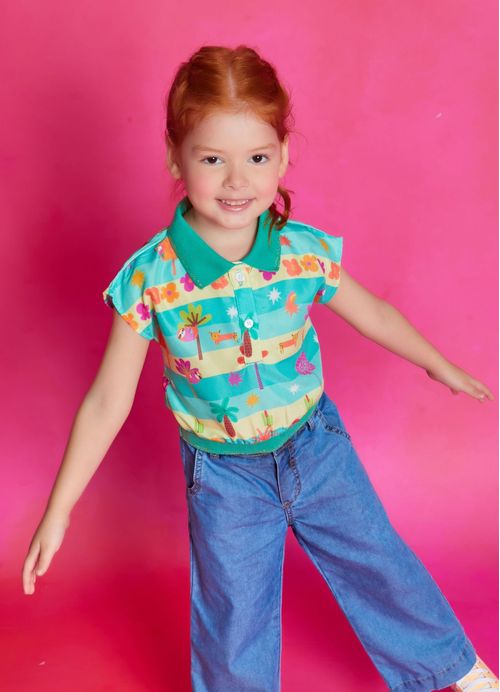 Blusa Menina Fauna Encantada