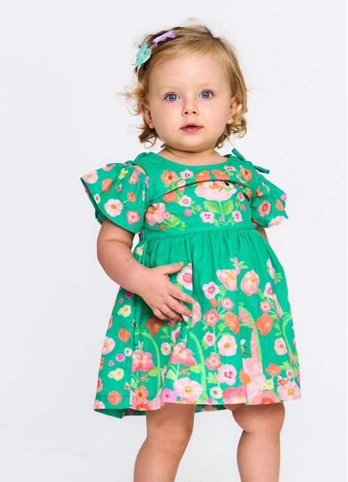 Vestido Infantil Estampa Hora do Chá