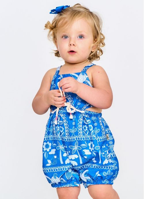 Pimpão Infantil Menina Estampa No Litoral