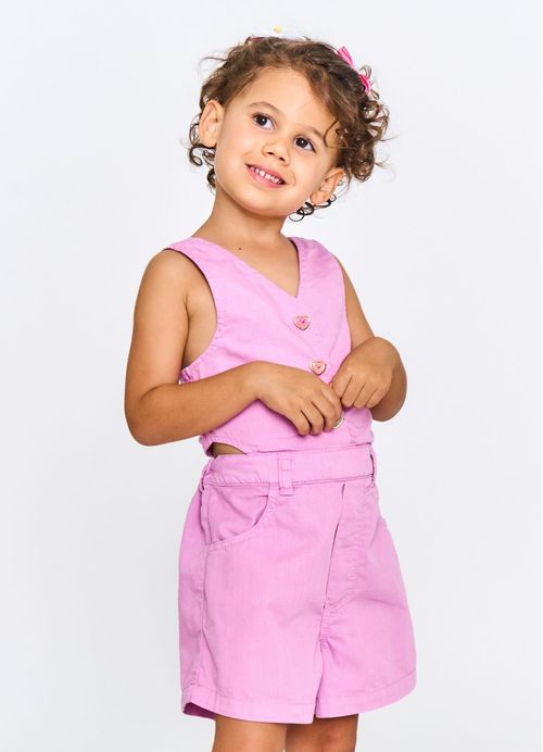 Macaquinho Infantil Era uma vez - Lilás