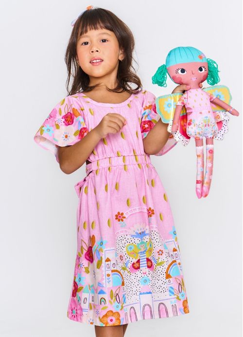 Boneca Almofada Infantil Estampa Era uma vez