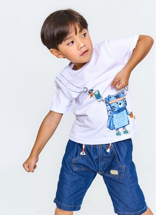 Camiseta Infantil Esporte Divertido - Branco