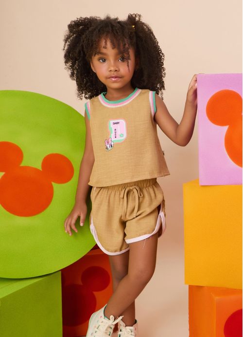 Conjunto Infantil Menina Minnie e Daisy Play Time