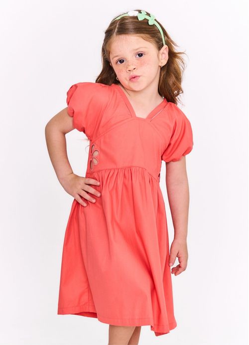 Vestido Infantil Floral Aurora - Rosa