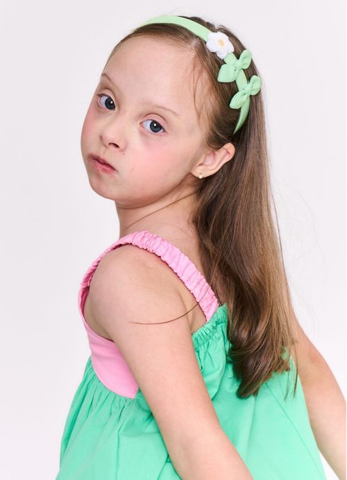 Arco para Cabelo Infantil Floral Aurora