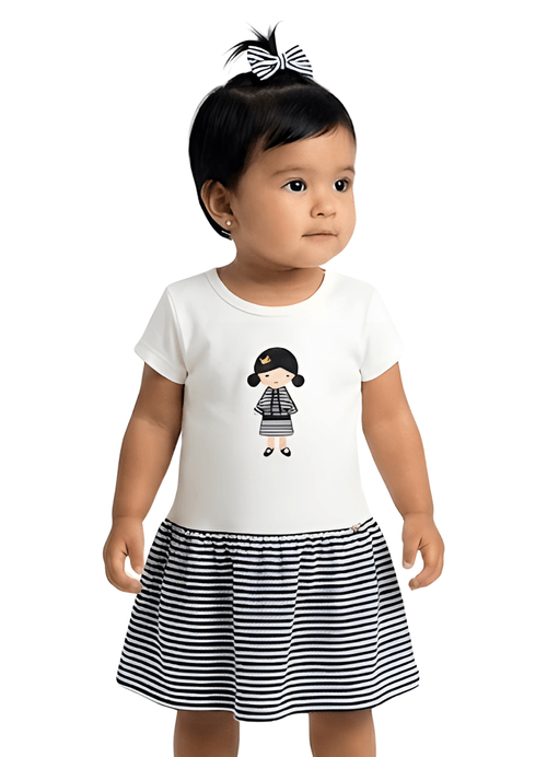 Vestido Infantil Listras