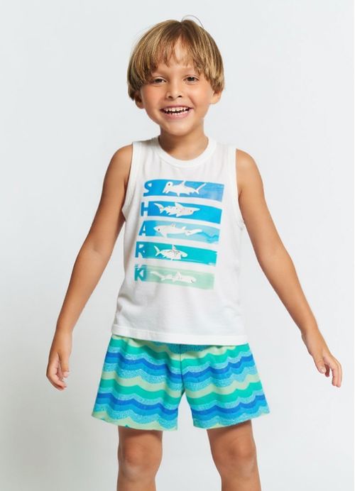 Conjunto Infantil Menino Tubarão