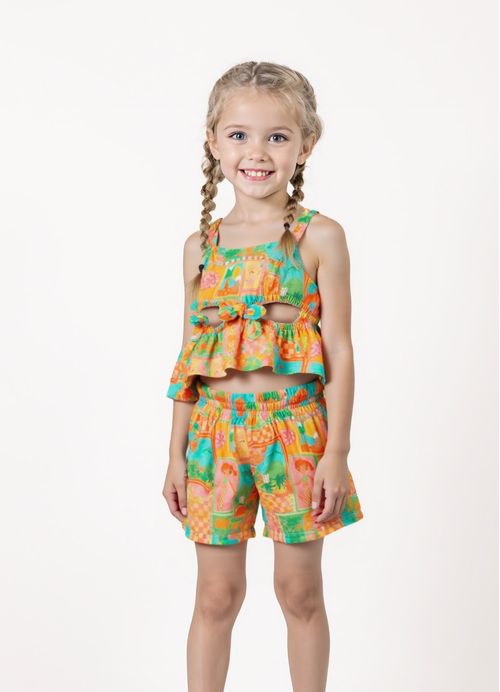 Conjunto Infantil Menina Cidade Maravilhosa