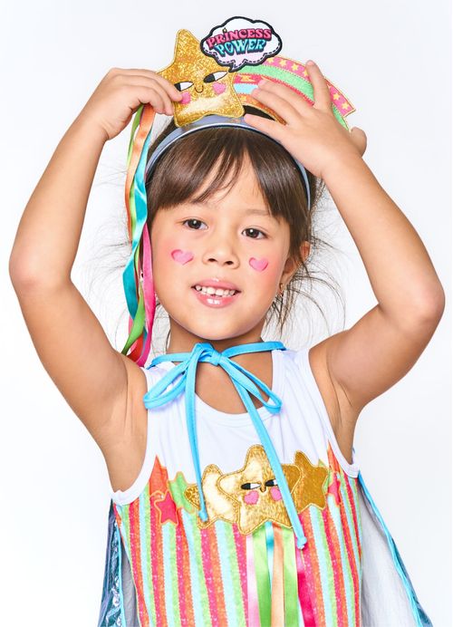 Arco para Cabelo Infantil Fantasia Alegria Galática
