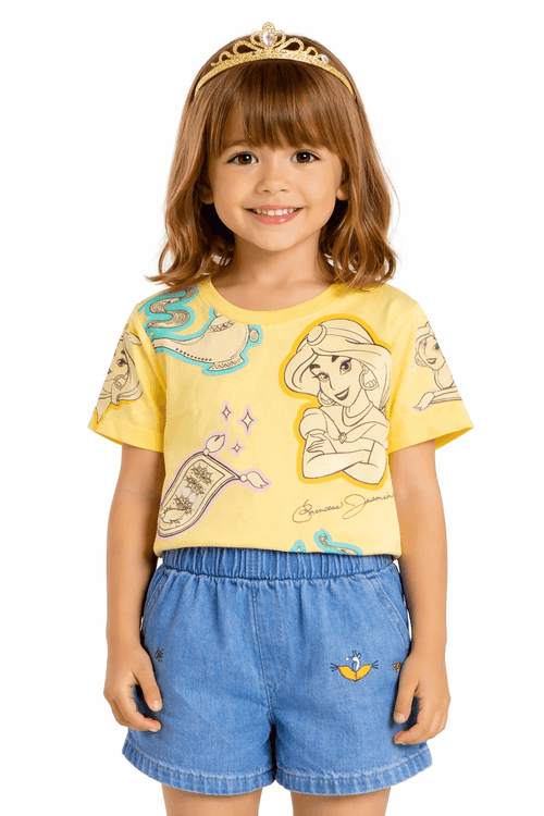 Blusa Infantil Menina - Princesas Candy Disney