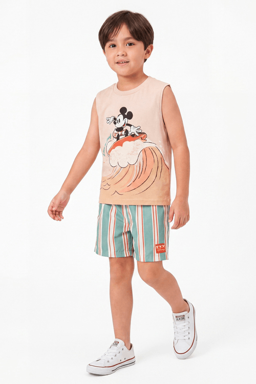 Conjunto Infantil Menino - Mickey Surfista
