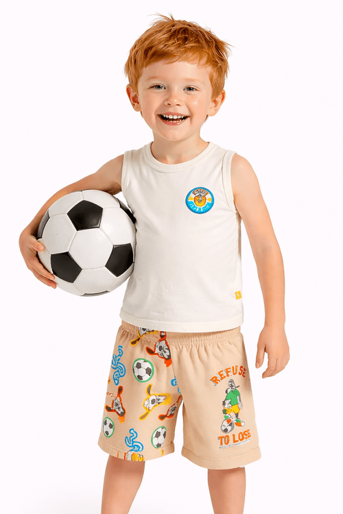 Conjunto Infantil Menino - Pateta Jogador Disney
