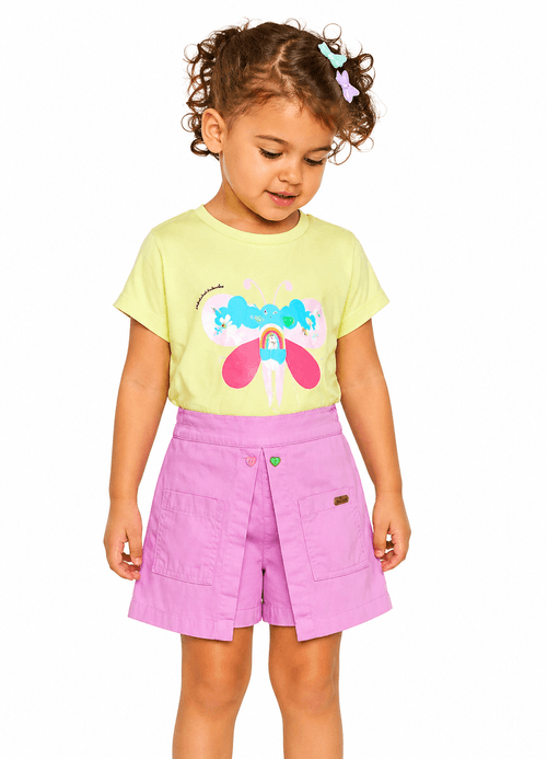 Short Saia Infantil - Era Uma Vez
