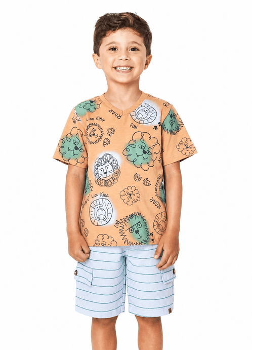 Camiseta Infantil Menino - O Rei da Selva