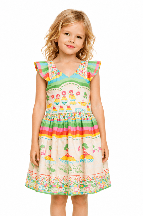 Vestido Infantil - Jardim da Minnie