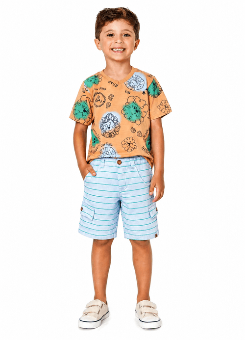 Bermuda Infantil Menino - O Rei da Selva