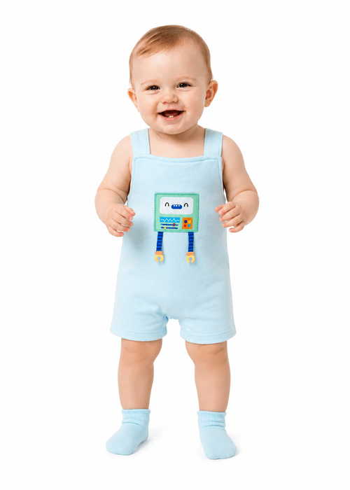 Jardineira Infantil - Menino Robô