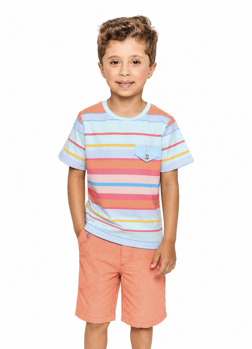 Camiseta Infantil Menino - Bem-vindo à selva