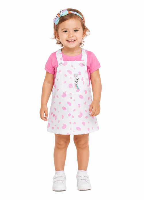 Salopete Infantil Menina - Geocats