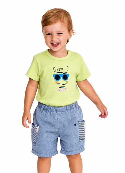 Bermuda Infantil Menino - Zebrinhas
