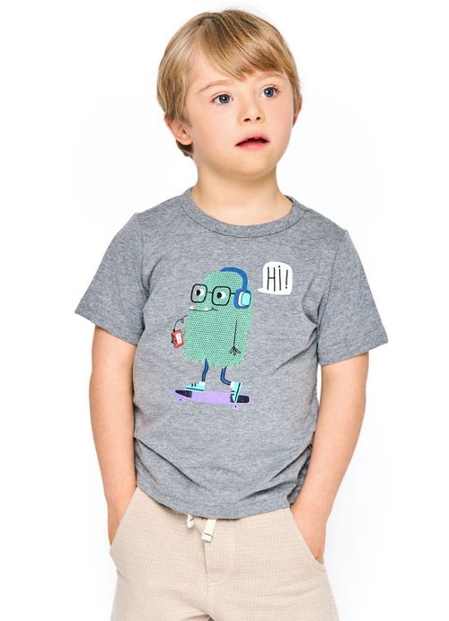 Camiseta Infantil Menino -  Monstrinho