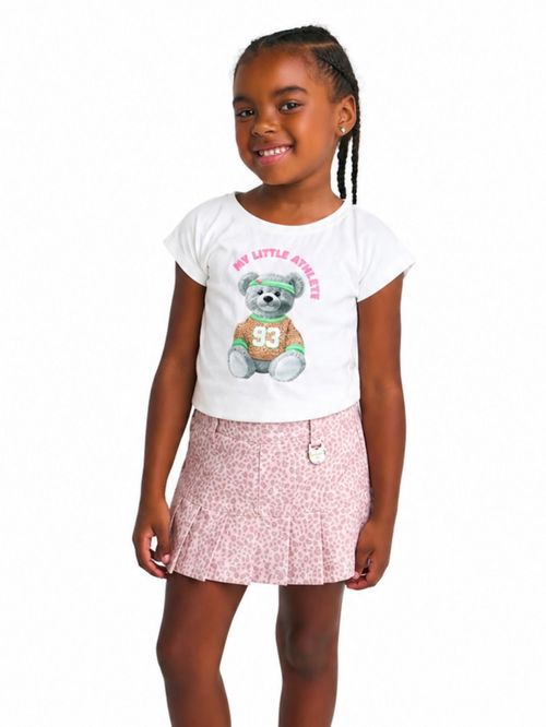 Short Saia Infantil - Bichinhos de Pelúcia