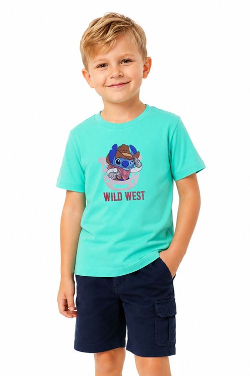 Camiseta Infantil Menino Disney - Cowboy Stitch