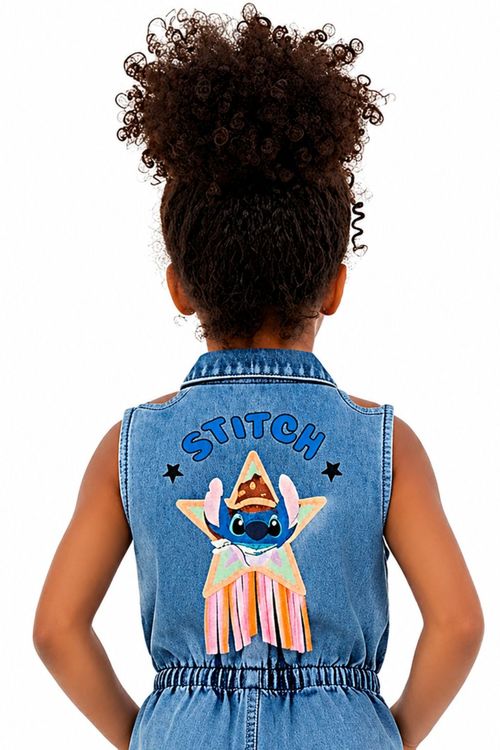 Macaquinho Infantil Menina Disney - Stitch Western
